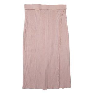 Jonathan Simkhai New NWT Pink Cutout Eyelet Ribbed Knit Skirt Small